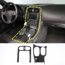 Black Carbon Central Control Gear Shift Cup Holder Panel For Corvette C6 2005-13 Black Carbon Central Control Gear Shift Cup Holder Panel For Corvette C6 2005-13