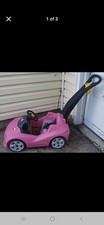 Step2 Pink Ride-On Push Car with Handle, 4 Wheels, Ages 1.5-4 Boys  Girls
