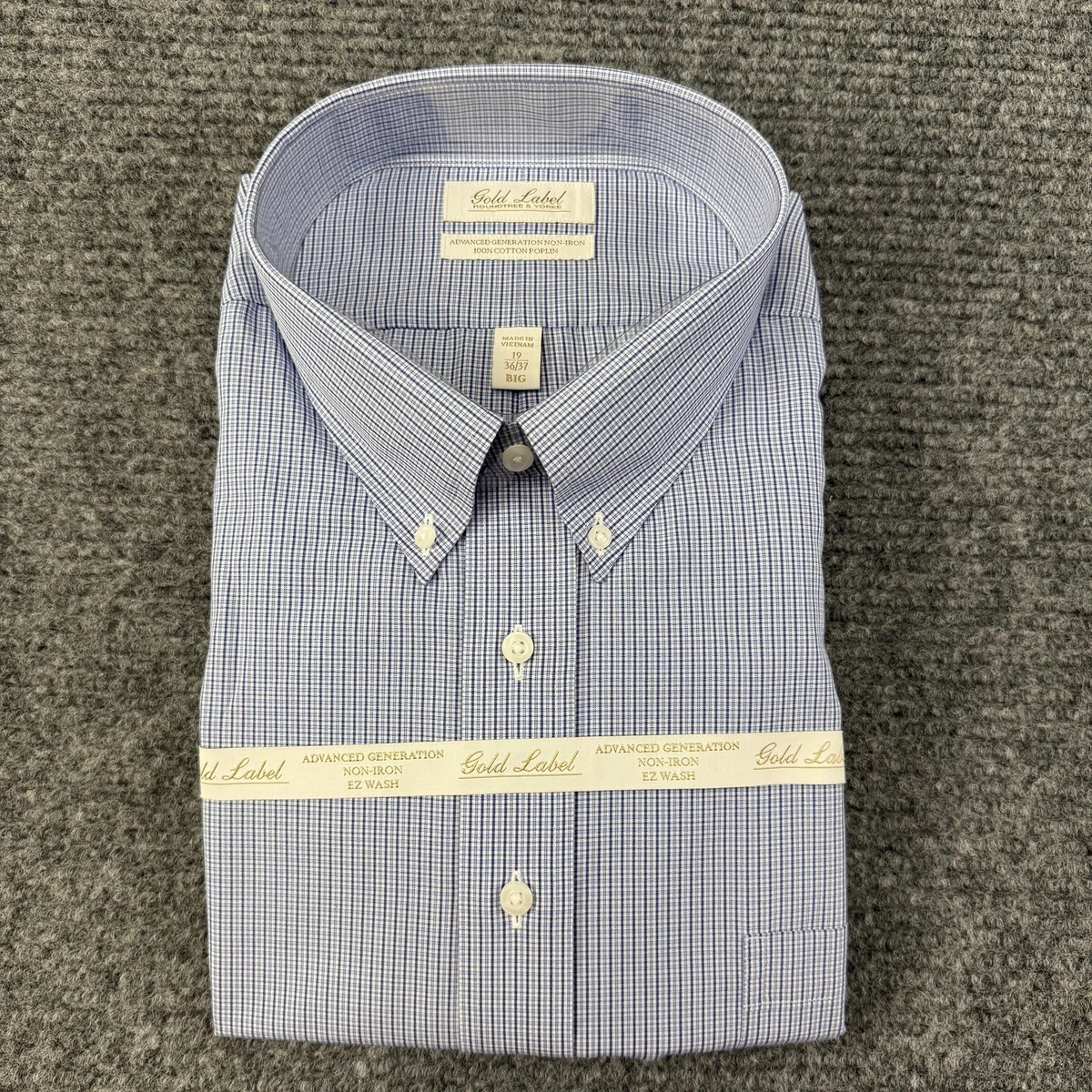 Roundtree & Yorke Gold Big & Tall Dress Shirts for Men for sale | eBay