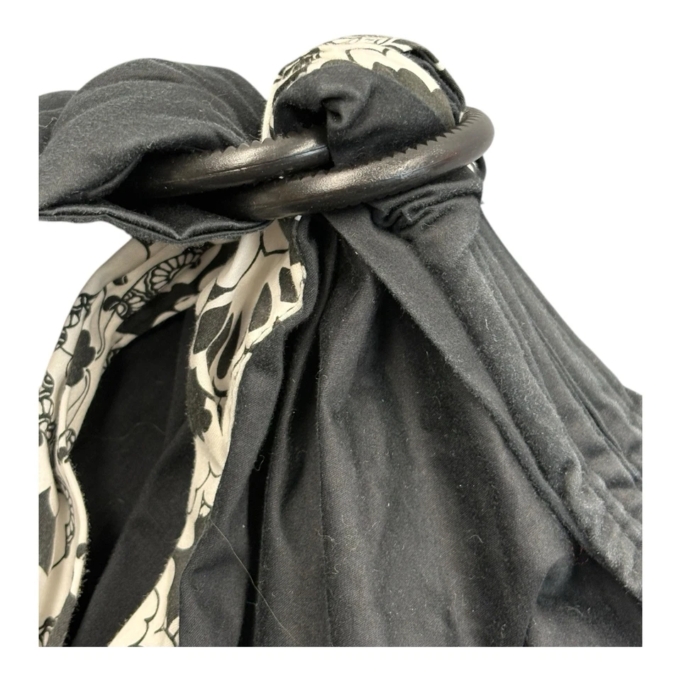 Balboa Portabebés Ajustable Negro con Patrón Blanco y Negro Foto 3 de 4