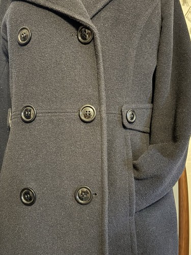 St. John’s Bay VTG Wool Cashmere Navy Ladies S Winter Pea Coat Jacket EUC - Picture 10 of 13