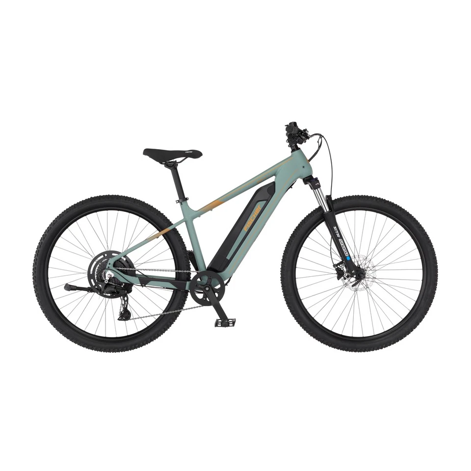 E-Bike MTB FISCHER MONTIS 2.2 ACTIVE Piniengrün matt, 29 Zoll, RH 49 cm, 688 Wh