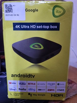 Hey Google 4K Ultra HD Set-top Box Android Tv / itv