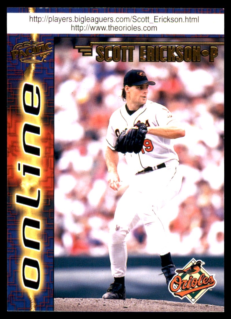 Scott Erickson 1998 Pacific Online #88 Orioles MLB READ FREE SHIP AutographDen