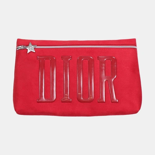 Sac à main pochette Dior / Femme / Rouge / Coton