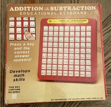 Vintage 1986 Chadwick Addition  Subtraction Educational Keyboard 96902
