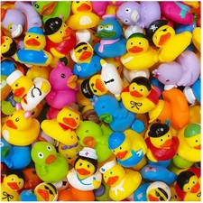 30-Pack Assorted Rubber Ducks for Jeep Ducking and Bath Toys
