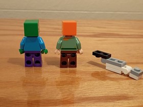 LEGO Minecraft The Iron Golem 21123 Set + Piece from 21114 Farm INCOMPLETE