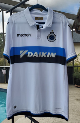 2017/18 MACRON Club Brugge KV AWAY White Polo Jersey Men's Size XXL
