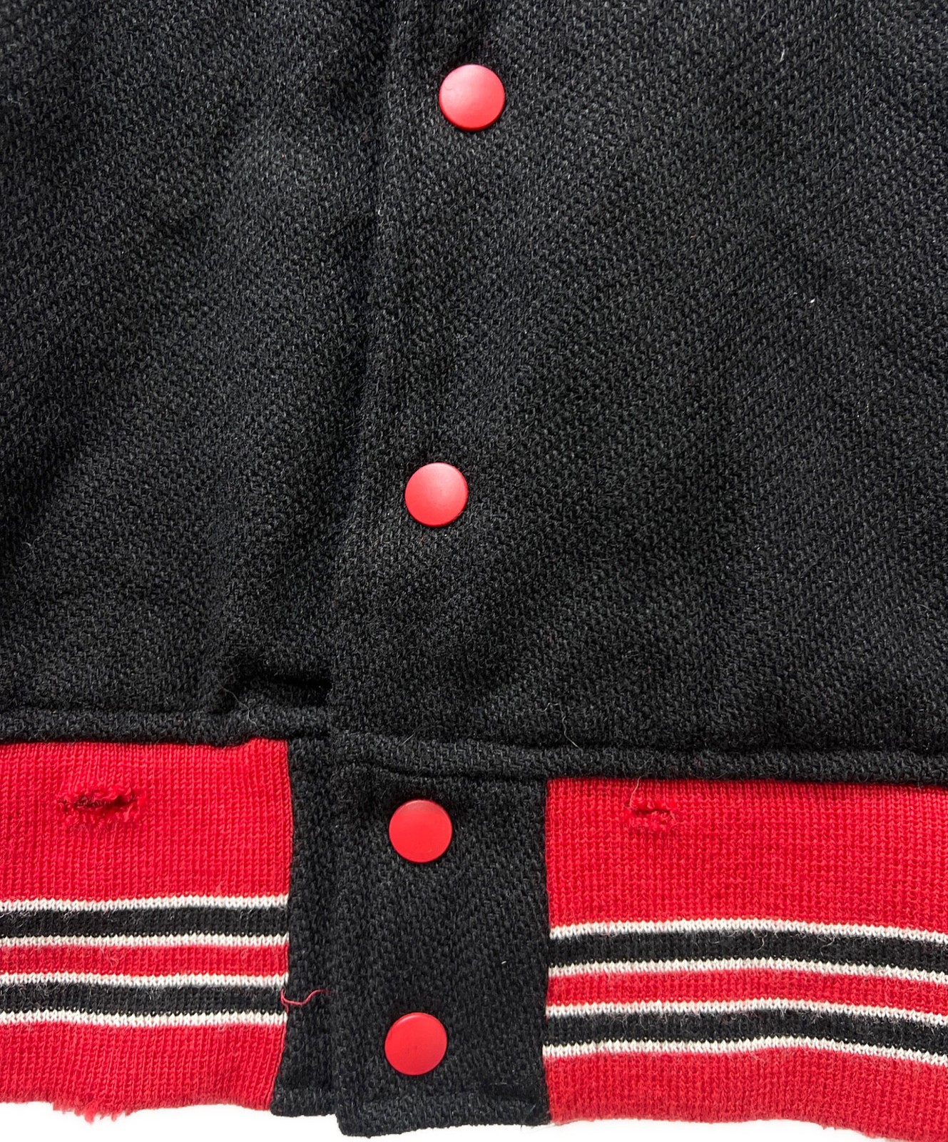 Needles Deconstructed Lettered Jacket Size: M Nav… - image 7