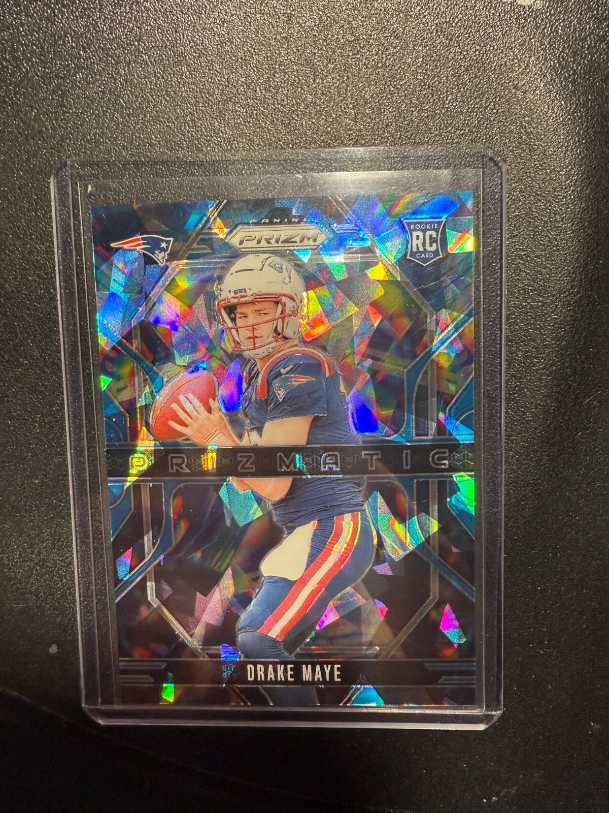 Drake Maye 2024 Prizm #2 Prizmatic - Blue Ice 70/99 Rookie RAW