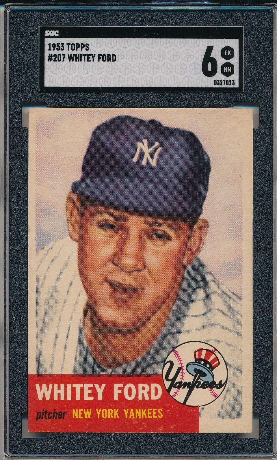 1953 TOPPS #207 WHITEY FORD - SGC 6 EX-NM (SVSC)