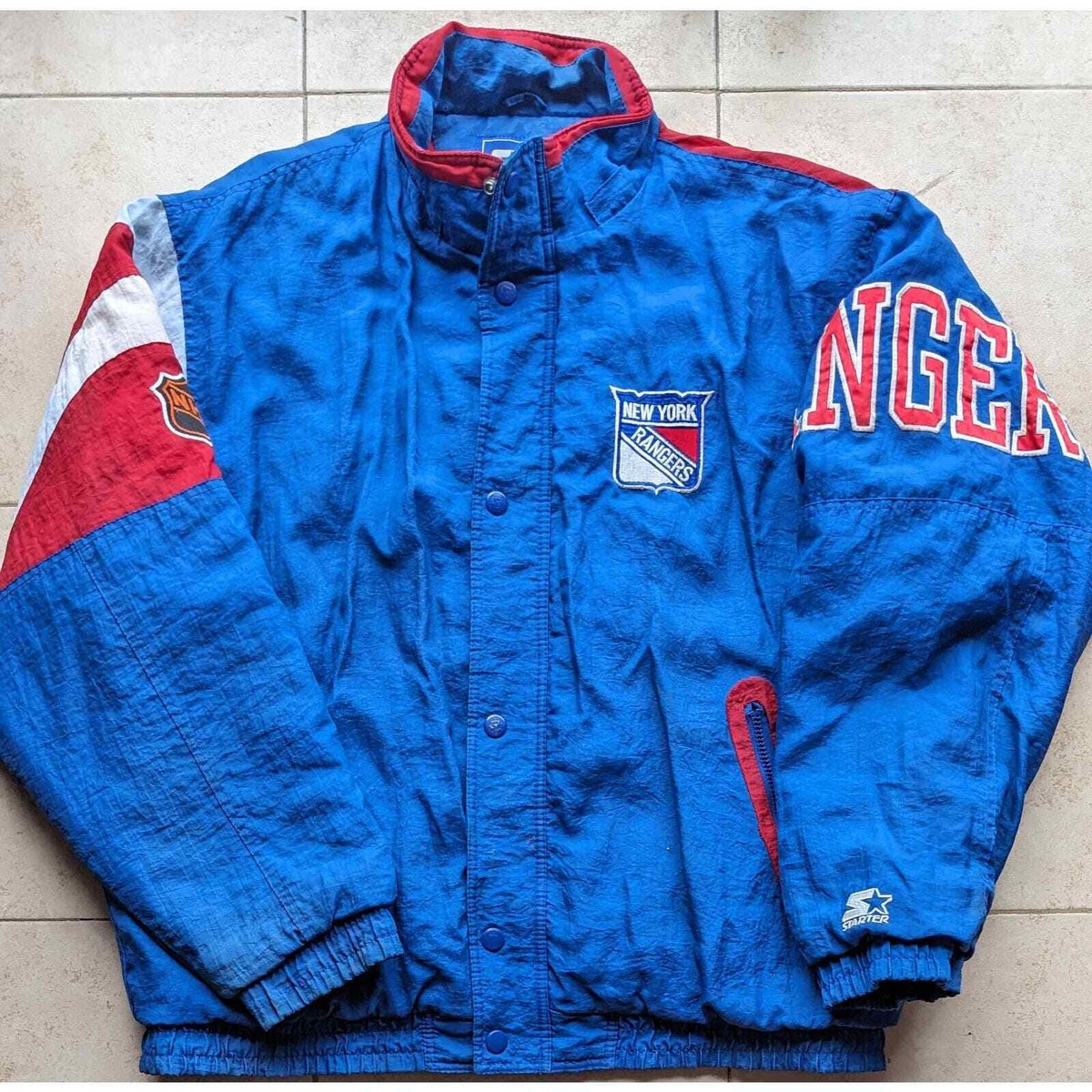 NY Rangers 1994 STARTER Stanley Cup Champs puffer jacket XL NY Rangers 1994 STARTER Stanley Cup Champs puffer jacket XL