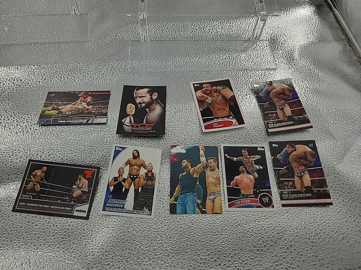 WWE TRADING CARD LOT CM PUNK TLC TOPPS 2010 2012 2013 PPV