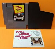 Win Lose or Draw - Nintendo NES Game, Manual, Dust Cover, Rare Tested Authentic