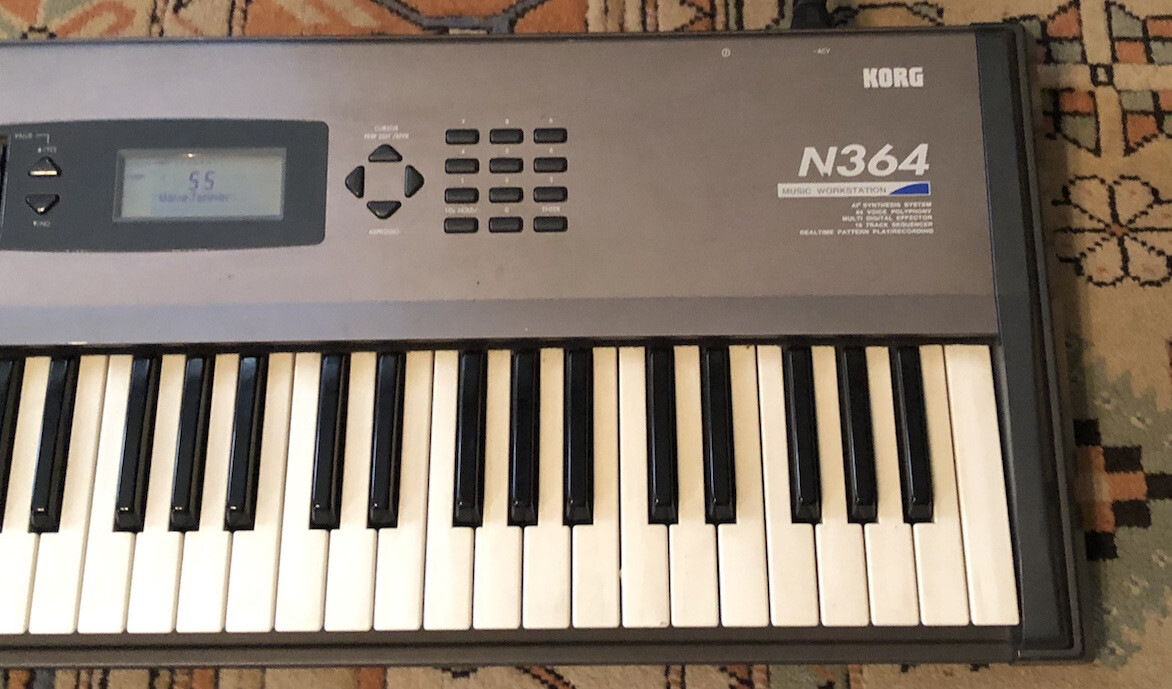 Used Korg Model N364 Keyboard Synthesizer | eBay
