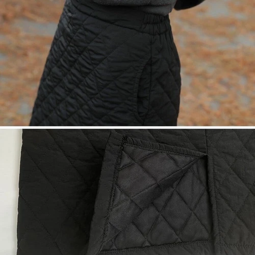 Damen Puffer Rock Gesteppt Wattiert Slim Fit Dicke Elastische Taille Winter Warm Freizeit - Bild 6 von 19