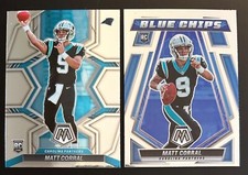2022 Panini Mosaic Football Matt Corral RC Lot Blue Chips Carolina Panthers