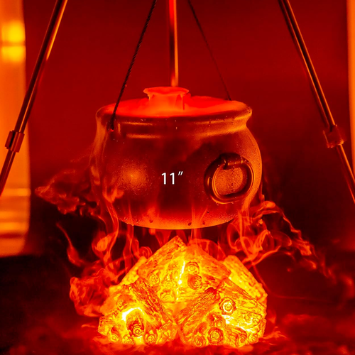 5 in 1 Large Black Plastic Witch Cauldron Kettle Halloween Party Home Decoration - Picture 3 of 12
