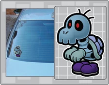 PAPER DARK BONES Vinyl Decal #1 Car Truck Window Paper Mario Sticker