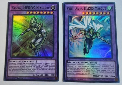 Yu-Gi-Oh! TCG Card – Masked HERO Dark Law, Koga, Divine Wind & Chaos – Includes Contrast Mask Change II – Ungraded Near Mint Condition, Perfect For Collectors & Deck Builders!