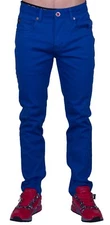 Men's Slim Fit Jeans Skinny Stretch Pants Chino Style DENIM Shaping Flex