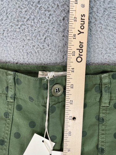 THE GREAT Ranger Women's Pants 28 Green Military Utility Polka Dot Boho Wide Leg - Picture 8 of 12