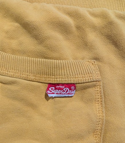 Superdry Trackster Lite Shorts Herren XL Gelb Mid-Rise Gummibund Pull On - Bild 8 von 14