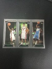 2003-04 TOPPS MATRIX LEBRON JAMES CARMELO ANTHONY DARKO MILICIC RC #111 112 113