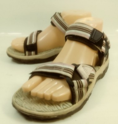 Cabela's Wos Sandals Shoes US 6M Brown Pink Textile Hook Loop Walking Hiking 276