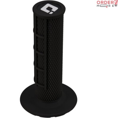 Upgrade Your Ride with 120mm Ergonomic Motocross Half-Waffle Grips - Black