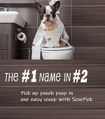 2 X ScooPick (60-Bags) Disposable Dog Poop Bags w/ Patented Built-In Scooper