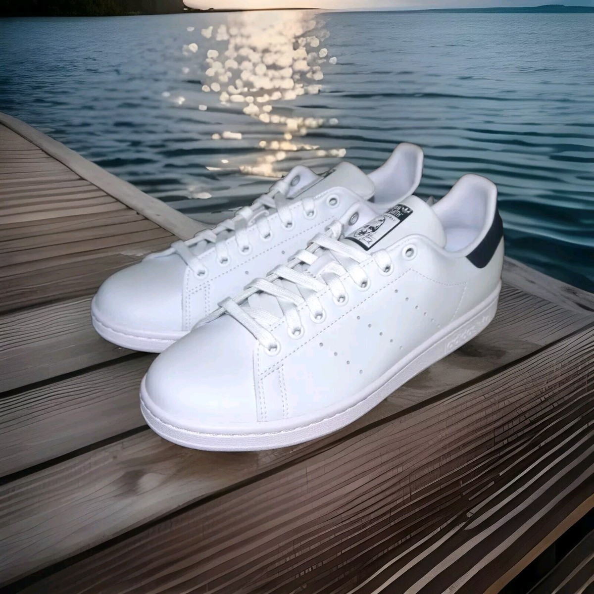 Adidas Stan Smith Originals NEW Tennis Shoe Core-White/Blue