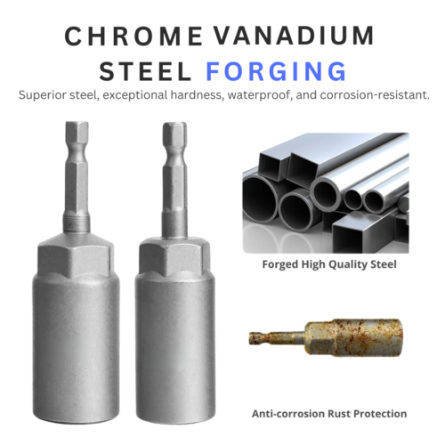 6mm-19mm FULL SET 7pcs Deep Bolt Nut Driver Bit Set 1/4" Hex Shank Impact Socket - Picture 2 of 11