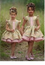 NWT Dollcake Ambrosia Holiday Gleam Dress Girls sz 7