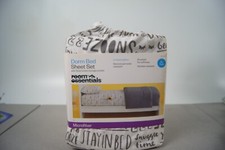Room Essentials Dorm Bed Sheet Set LE Microfiber XL Twin Phrases NEW in Bag