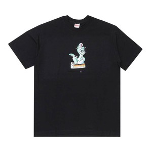 SUPREME DINOSAUR TEE BLACK SIZES MEDIUM 