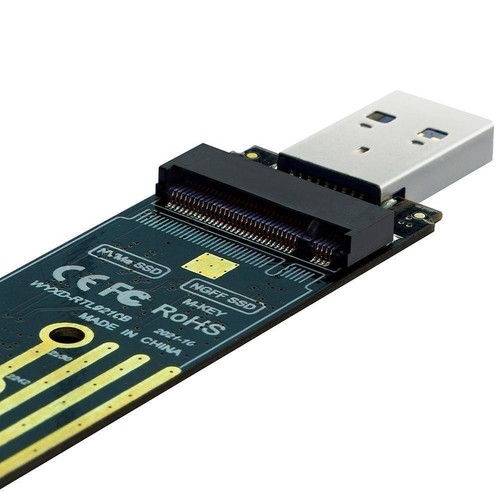 NVMe to USB Adapter, M.2 SSD to USB 3.1 Type A Cards Fast A6Z6 Hard Based X7A5 - Afbeelding 8 van 13