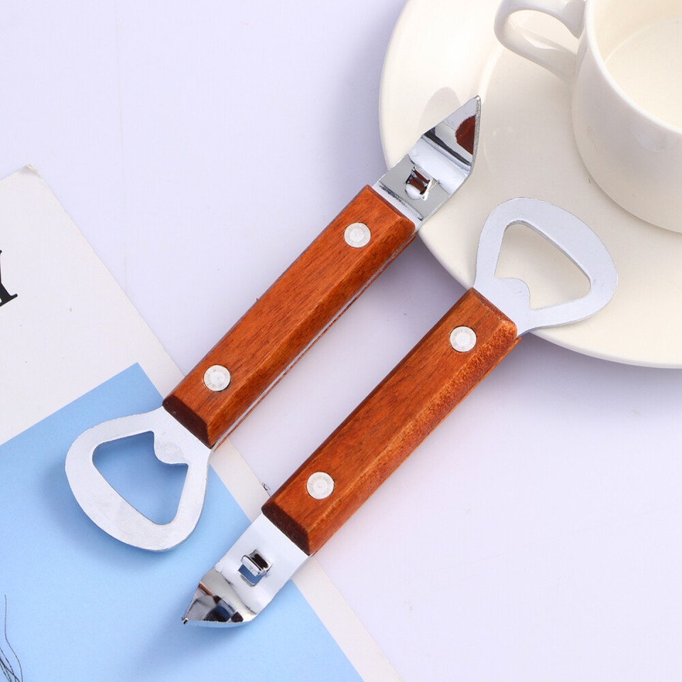 3 Pcs Bamboo Bartender Bottle Opener Corkscrew Electric Can Openers eBay