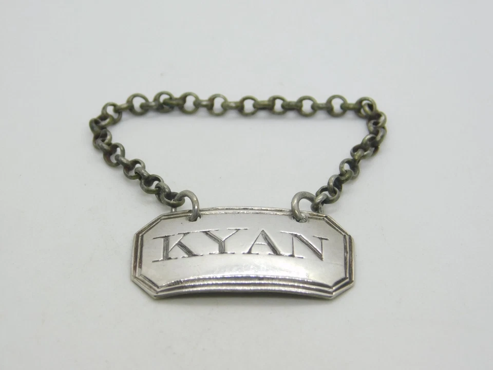 Etiqueta antigua de salsa de pimienta kyan de plata esterlina Jorge III c1800 Londres Foto 4 de 4