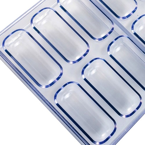 18 Cavity Oval Shaped Chocolate Mold Plastic Baking Mould for Candy Bonbons - Picture 3 of 8