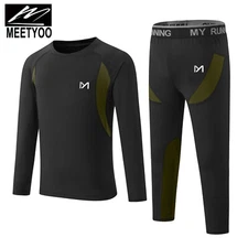 MEETYOO Kids Thermal Baselayer Underwear Set Ski For Outdoor Winter Sports Warm