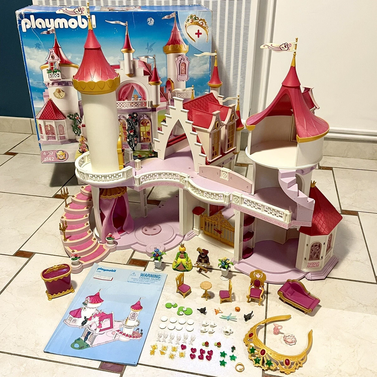 PLAYMOBIL Grand Palais de Princesse / Château 5142 avec boite et notice