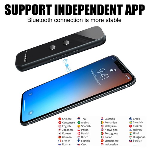 Portable Smart Translator Two-Way Real Time 137+ Languages Device Instant Voice - Picture 4 of 15