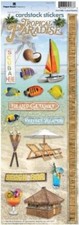 Tropical Paradise, scrapbook stickers - Paper House STCX-0082