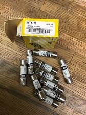  BOX OF 10 BUSSMANN KTK-20 LIMITRON 20 AMP KTK 20 FUSES 600V NEW FUSES