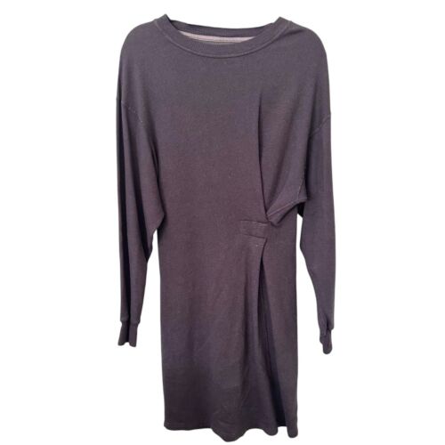 ISABEL MARANT ETOILE French Terry Linen Blend Mini Dress Gray Sz 38 (Medium) - Picture 3 of 7