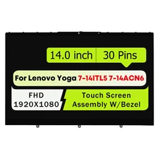 5D10S39740 LCD Display Touch Screen w/ Bezel For Lenovo Yoga 7-14ITL5 82BH 82N7