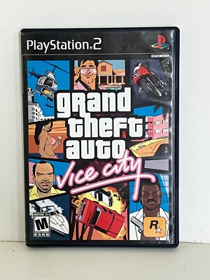 Grand Theft Auto Vice City GTA (PS2 Playstation 2) VG Complete Game CIB -no map