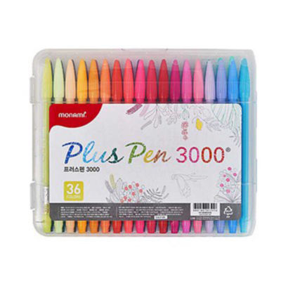 Monami PLUS PEN 3000 Farbstift, 36er Set, sortiert